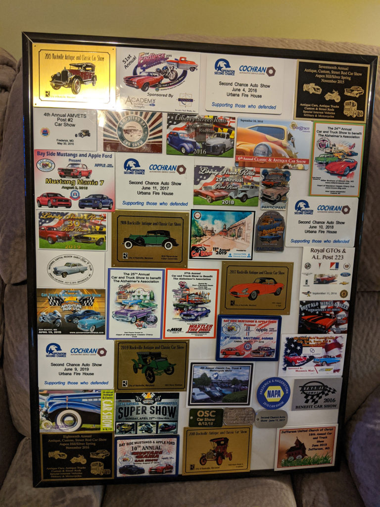 Picture of mounted dash plaques